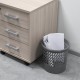 Корзина для бумаг STAFF 'Basic' сетчатая, 10 л, серая, 237918