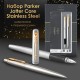 Набор PARKER 'Jotter Stainless Steel GT': шариковая ручка синяя и перьевая ручка, 2093257