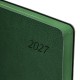 Ежедневник датированный 2027, А5, 138x213 мм, BRAUBERG 'Stylish', под кожу, гибкий, темно-зелёный, 117972