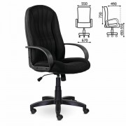 Кресло офисное BRABIX 'Classic EX-685', ткань E, черное, 532024
