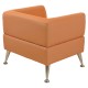 Кресло мягкое 'Норд', 'V-700', 820х720х730 мм, c подлокотниками, экокожа, оранжевое