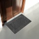Коврик придверный 60х90 см, СЕРЫЙ, грязезащитный, 430 г/м2, фактурный рисунок ЧЕШУЙКИ, ЛЮБАША, 701061