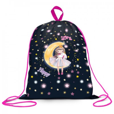 РЕЗЕРВ Мешок для обуви BRAUBERG KIDS, 1 отделение, 42х34 см, Cloud Unicorn, Код 1С, 271630