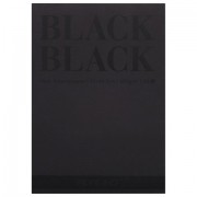 Альбом для зарисовок А4 (210x297 мм) FABRIANO 'BlackBlack', черная бумага, 20 листов, 300 г/м2, 19100390