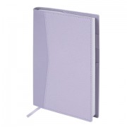Ежедневник недатированный В6 130х185 мм BRAUBERG 'Glam', под кожу, 160 л., сиреневый, 116221
