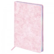 Ежедневник датированный 2026 А5 138х213 мм, BRAUBERG 'Ice', под кожу, розовый, 117390