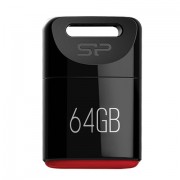 Флеш-диск 64 GB SILICON POWER Touch T06 USB 2.0, черный, SP64GBUF2T06V1K