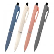 Ручка шариковая автоматическая с грипом BRAUBERG 'MORANDI COLOR', СИНЯЯ, пишущий узел 0,5 мм, линия письма 0,3 мм, 144494