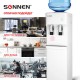 Кулер для воды SONNEN FSE-02H, напольный, НАГРЕВ/ОХЛАЖДЕНИЕ ЭЛЕКТРОННОЕ, 2 крана, белый, 454997