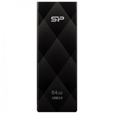 Флеш-диск 64 GB SILICON POWER Blaze B20 USB 3.1, черный, SP64GBUF3B20V1K