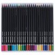Карандаши цветные чёрное дерево BRAUBERG BLACK WOOD, 75 цветов, мягкий грифель 3 мм, 182044