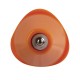 Ручка шариковая BRAUBERG 'Solar', ЧЕРНАЯ, трехгранная, корпус оранжевый, узел 1 мм, линия письма 0,5 мм, 142401