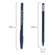 Ручка шариковая с грипом BRAUBERG 'i-STICK DEEP BLUE', СИНЯЯ, пишущий узел 0,7 мм, линия письма 0,35 мм, 144385