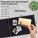 Фотоальбом 21х30 см, 40 черных листов, уголки/стикеры/ручка/клей/трафареты/маркеры, BRG Black, 880654