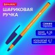 Ручка шариковая с грипом BRAUBERG 'i-STICK POINT ORANGE', СИНЯЯ, пишущий узел 0,7 мм, линия письма 0,35 мм, 144386