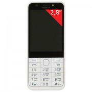 Телефон мобильный NOKIA 230 RM-1172, 2 SIM, 2,8', MicroSD, 2 Мп, серебристый, A00026972