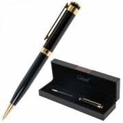 Ручка подарочная шариковая GALANT 'Bernini', корпус черный, детали золото, узел 0,7 мм, линия письма 0,5 мм, синяя, 144177