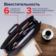 Папка-портфель пластиковая БОЛЬШОГО ФОРМАТА BRAUBERG 'ПОРТФОЛИО' А3 (470х380х130 мм), 3 отделения, черная, 223081
