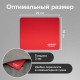 Коврик для мыши SONNEN 'RED', резина + ткань, 220х180х3 мм, 513306
