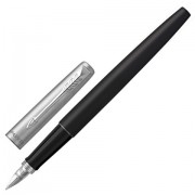 Ручка перьевая PARKER 'Jotter Bond Street Black CT', копус черный, детали из нержавеющей стали, синяя, 2030947