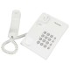 Телефон PANASONIC KX-TS2350RUW, белый, повторный набор, тональный / импульсный режим