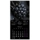 Календарь настенный перекидной 2026 г., BRAUBERG, 12 листов, 28,5х28,5 см, 'Black esthetic', 116927