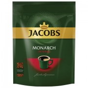 Кофе растворимый JACOBS 'Monarch Intense', сублимированный, 150 г, мягкая упаковка, 8051499