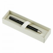 Ручка-роллер PARKER 'Vector Black', корпус черный лак, детали из нержавеющей стали, синяя, S0319630