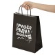 Пакет подарочный (1 штука) 26х13х32 см (L) 'Пришел ради вискаря!', крафт, ЗОЛОТАЯ СКАЗКА, 700842