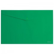 Папка-конверт с кнопкой ERICH KRAUSE 'Classic', A4, до 120 листов, непрозрачная, зеленая, 0,18 мм, 42925, 47111