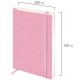 Блокнот МАЛЫЙ ФОРМАТ (100x150 мм) А6, BRAUBERG 'Metropolis Ultra', под кожу, 80 л., клетка, розовый, 113322