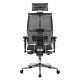 Кресло МЕТТА 'YOGA' Y 4DF B2-5D, адаптивная спинка, 3D-подголовник, сверхпрочная сетка, черное