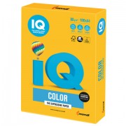 Бумага цветная IQ color, А4, 80 г/м2, 100 л., интенсив, солнечно-желтая, SY40