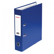 Папка-регистратор STAFF 'Manager' с покрытием из ПВХ, 70 мм, без уголка, синяя, 225207