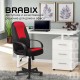 Кресло офисное BRABIX 'City EX-512', ткань черная/красная, TW, 531408