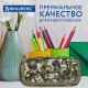 Пенал BRAUBERG для мальчиков, 1 отделение, органайзер, мягкий, 'Камуфляж', зеленый, 21х5х9 см, 228990