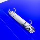 Папка на 2 кольцах BRAUBERG 'Neon', 25 мм, внутренний карман, неоновая, синяя, до 170 листов, 0,7 мм, 227459