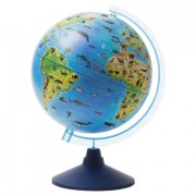 Глобус зоогеографический GLOBEN 'Классик Евро', диаметр 250 мм, детский, Ке012500269