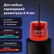 Точилка электрическая BRAUBERG DOUBLE BLADE RED, двойное лезвие, питание от 2 батареек АА, 271338