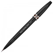 Ручка-кисть PENTEL (Япония) 'Brush Sign Pen Artist', линия письма 0,5-5 мм, коричневая, SESF30C-E