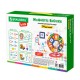 Магнитный конструктор MEGA MAGNETIC BLOCKS-79, с колесной базой и каруселью, BRAUBERG KIDS, 663848