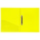 Папка на 2 кольцах BRAUBERG 'Neon', 25 мм, внутренний карман, неоновая, желтая, до 170 листов, 0,7 мм, 227457