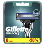 Сменные кассеты для бритья 8 шт., GILLETTE (Жиллет) 'Mach3', для мужчин