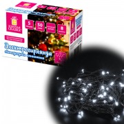 Электрогирлянда-нить комнатная 'Стандарт' 5 м, 50 LED, холодный белый свет, 220 V, контроллер, ЗОЛОТАЯ СКАЗКА, 591344