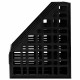 Лоток вертикальный для бумаг BRAUBERG 'ULTRA', 240 мм, 3 отделения, сетчатый, сборный, черный, 238249