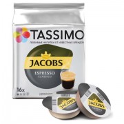 Кофе в капсулах JACOBS 'Espresso' для кофемашин Tassimo, 16 шт. х 8 г, 8052181