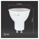 Лампа светодиодная ЭРА STD, 8 (70) Вт, цоколь GU10, софит, нейтральный белый свет, 35000 ч., LEDMR16-8W-840-GU10, Б0036729