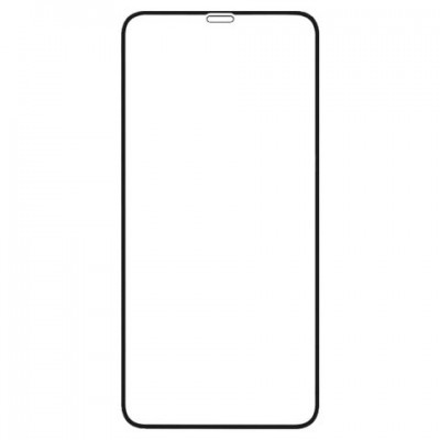 Защитное стекло для iPhone XS Max Full Screen(3D) FULL GLUE, RED LINE, черный, УТ000016083