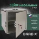 Сейф мебельный BRABIX 'D-40m', 400х400х366 мм, 13 кг, ключевой замок, крепление к стене, 291164