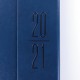 Ежедневник датированный 2021 А5 (138х213 мм) BRAUBERG 'Towny', кожзам, клапан, синий, 111452